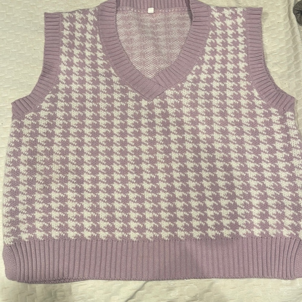 Oversize pullover Vest preppy
